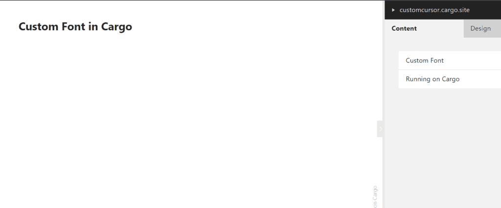 Add custom font in cargo collective website - Cargo Site Tutorials