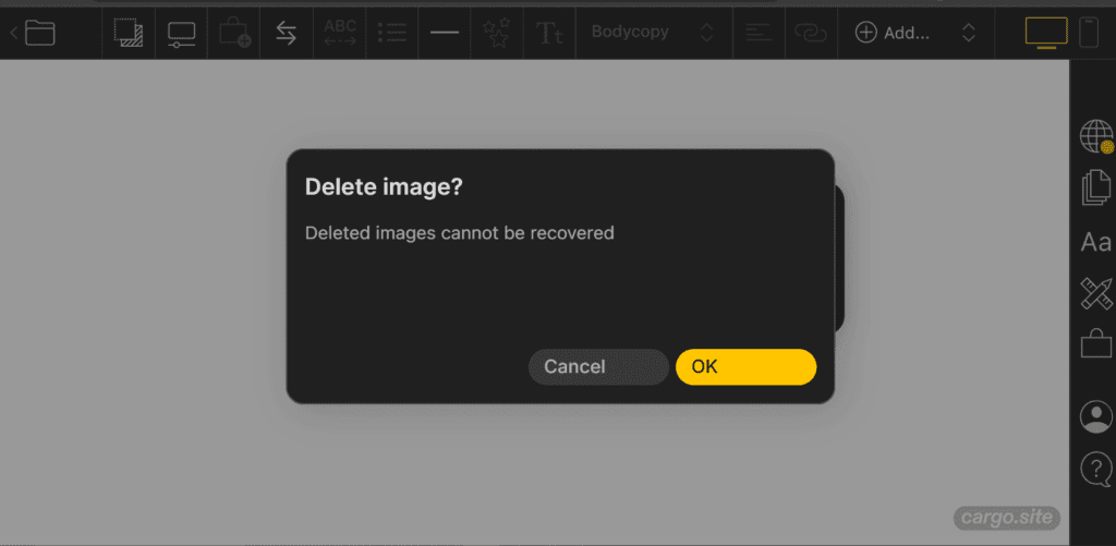 Add images in Cargo Collective site builder - Cargo Site Tutorials