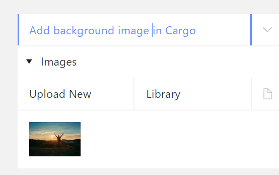 Add background image in cargo collective - Cargo Site Tutorials